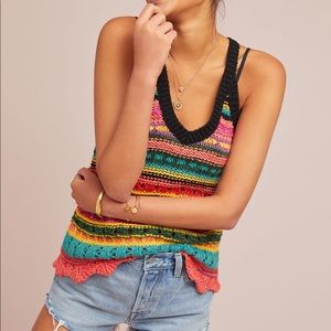 Anthropologie Festival Knit Tank Top